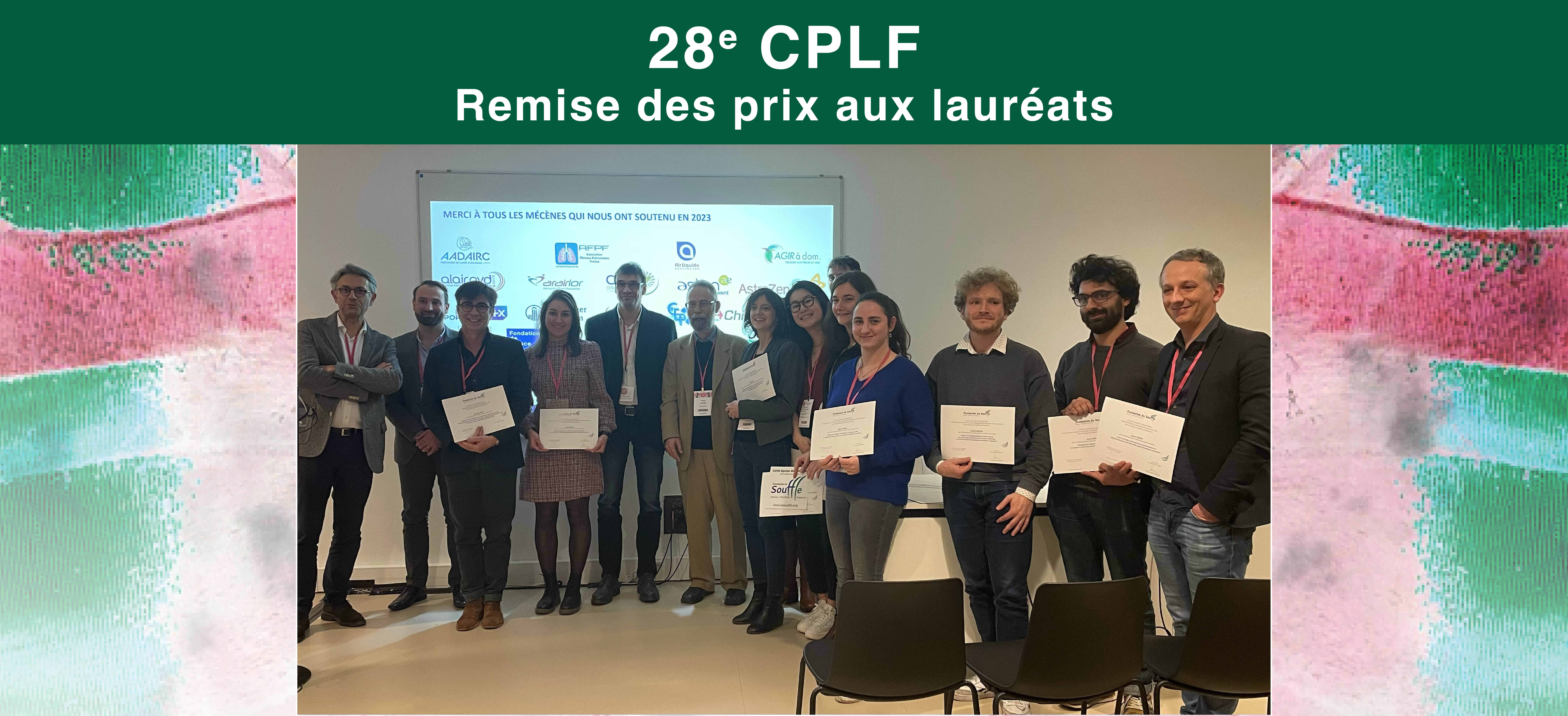 Remise des prix aux laureats par la Fondation du souffle