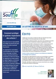 image - Lettre du Souffle n°103 - comment protéger le système respiratoire des enfants