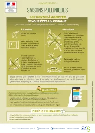 image - Infographie « saisons polliniques – les gestes à adopter si vous êtes allergique » - Ministère des solidarités et de la santé